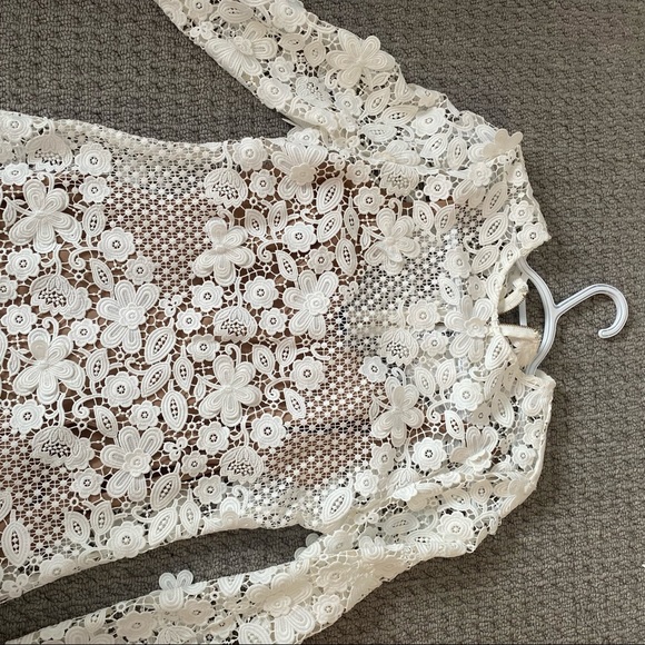 Self Portrait Floral Lace Mini Dress - Picture 9 of 11